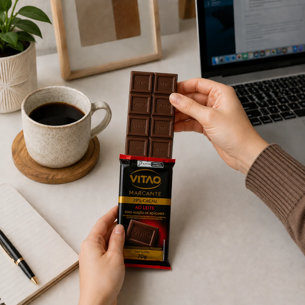 Chocolate Ao Leite Zero Açúcar Marcante 70G