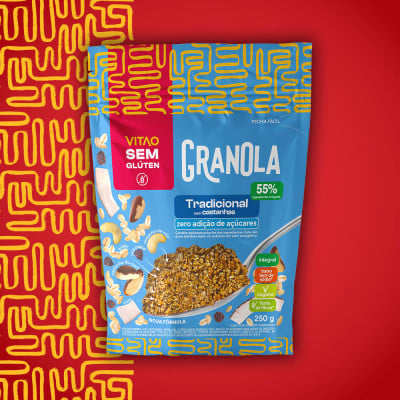 Granola Tradicional Sem Glúten Zero Açúcar Sem Glúten 250G