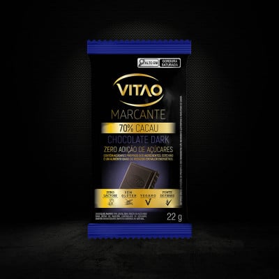 Chocolate 70% Amargo Zero Açúcar Marcante 22G