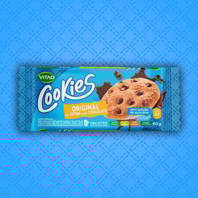 Cookies Tradicional Integral Zero Açúcar Vitao 60G