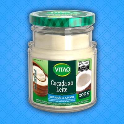 Cocada Ao Leite Zero Açúcar Vitao 200G