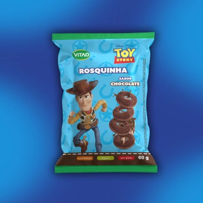 Rosquinhas Chocolate Sem Glúten Disney 60G