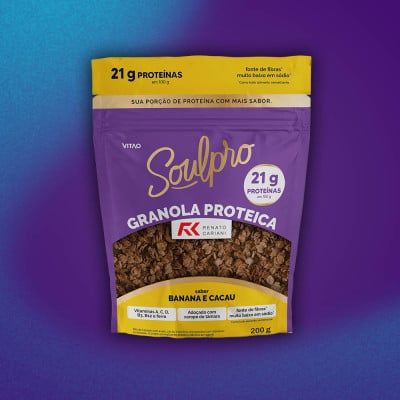 Granola Proteica Cacau E Banana Rc Soulpro 200G