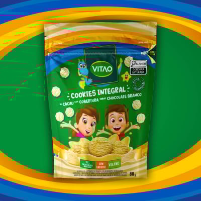Cookies Chocolate Integral Coberto Kids 80G