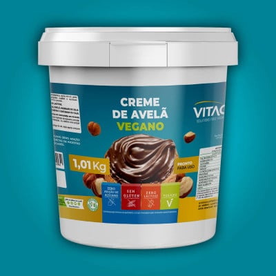 Creme De Avelã Vegano Zero Açúcar VitaoPRO 1Kg