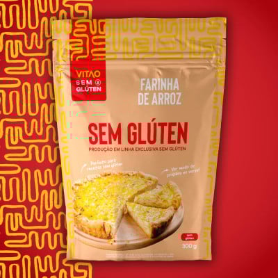 Farinha De Arroz Sem Glúten 300G