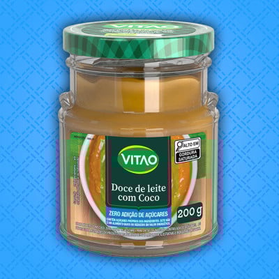 Doce De Leite Com Coco Zero Açúcar Vitao 200G