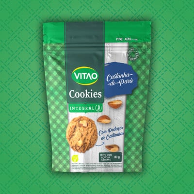 Cookies Castanha Do Pará Integral Vitao 80G