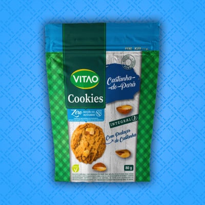 Cookies Castanha Do Pará Integral Zero Açúcar Vitao 80G