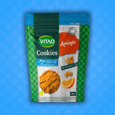 Cookies Laranja Integral Zero Açúcar Vitao 80G
