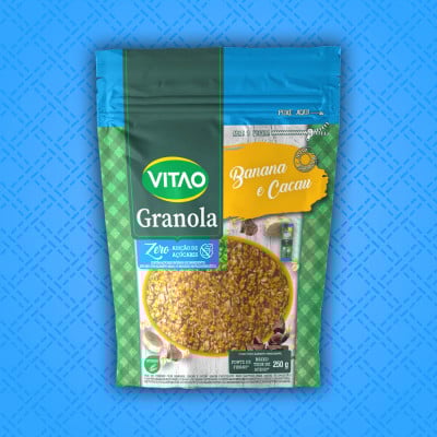 Granola Banana E Cacau Integral Zero Açúcar Vitao 250G