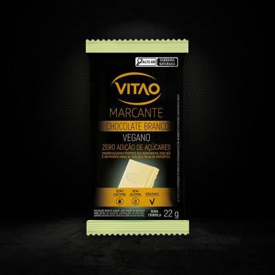 Chocolate Branco Vegano Zero Açúcar Marcante 22G