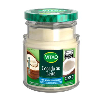 Cocada Ao Leite Zero Açúcar Vitao 200G
