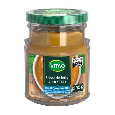 Doce De Leite Com Coco Zero Açúcar Vitao 200G