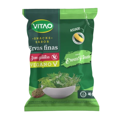 Snack Ervas Finas Sem Glúten Vitao 40G