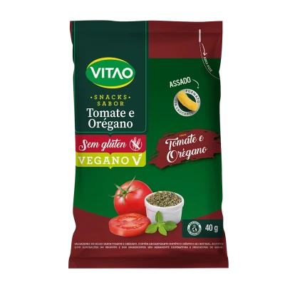 Snack Tomate Orégano Sem Glúten Vitao 40G