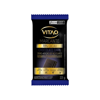 Chocolate 70% Amargo Zero Açúcar Marcante 22G