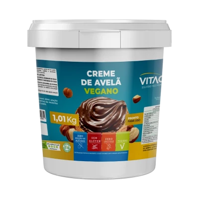 Creme De Avelã Vegano Zero Açúcar VitaoPRO 1Kg