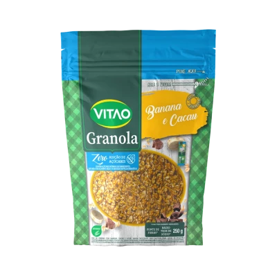 Granola Banana E Cacau Integral Zero Açúcar Vitao 250G