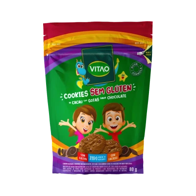 Cookies Chocolate Sem Glúten Kids 80G