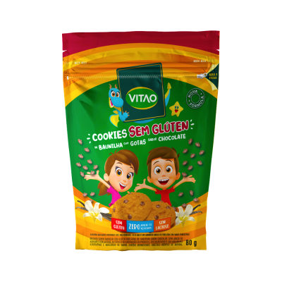 Cookies Baunilha Sem Glúten Kids 80G