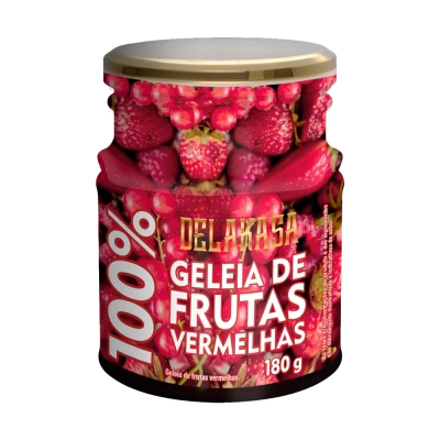 Geleia 100% Frutas Vermelhas Delakasa 180G