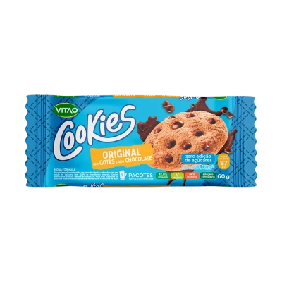 Cookies Tradicional Integral Zero Açúcar Vitao 60G