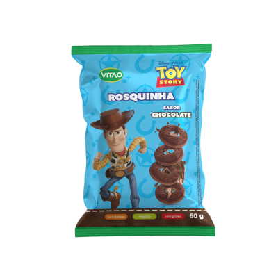 Rosquinhas Chocolate Sem Glúten Disney 60G