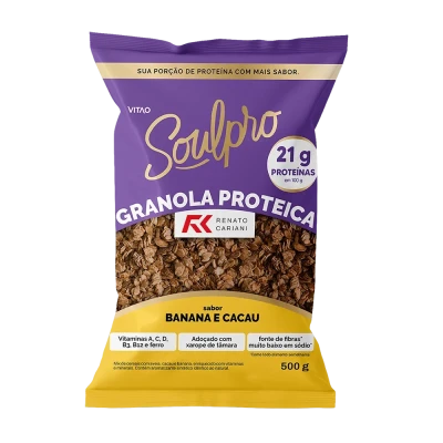 Granola Proteica Cacau E Banana Rc Soulpro 500G