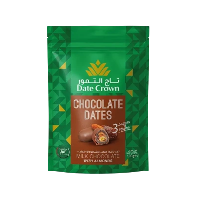 Tâmara Com Cobertura De Chocolate Date Crown 100G